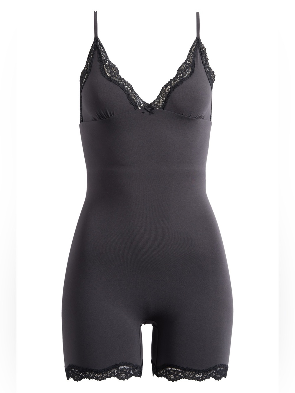 SKIMS Fits Everybody Lace Triangle Romper Onesie - Picture 4 of 7